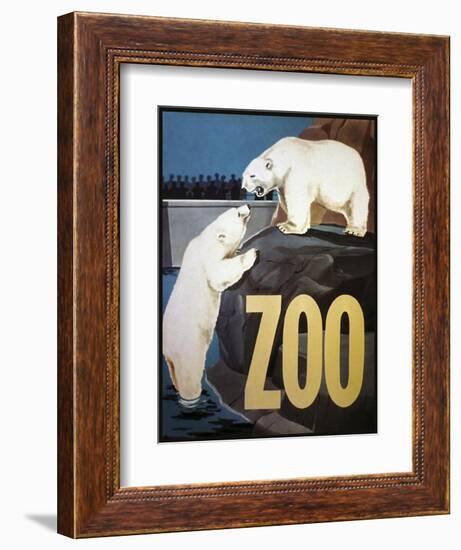 The Zoo 003-Vintage Lavoie-Framed Giclee Print