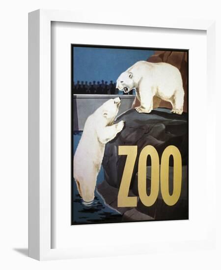 The Zoo 003-Vintage Lavoie-Framed Giclee Print