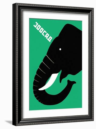 The Zoo, Elephant-Dmitri Bulanov-Framed Art Print