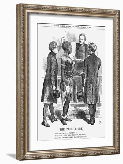 The Zulu Bride, 1868-John Tenniel-Framed Giclee Print