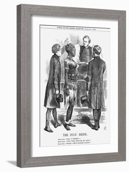 The Zulu Bride, 1868-John Tenniel-Framed Giclee Print