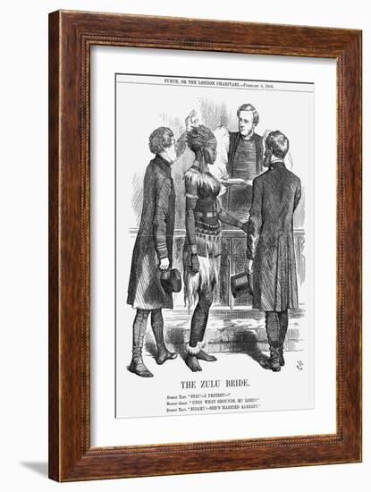 The Zulu Bride, 1868-John Tenniel-Framed Giclee Print