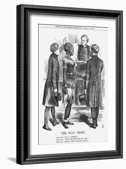 The Zulu Bride, 1868-John Tenniel-Framed Giclee Print