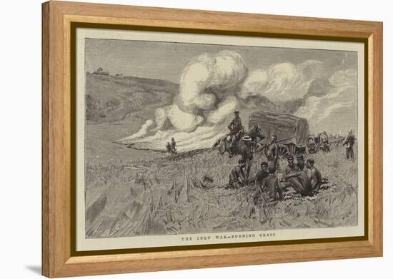 The Zulu War, Burning Grass-William Lionel Wyllie-Framed Premier Image Canvas