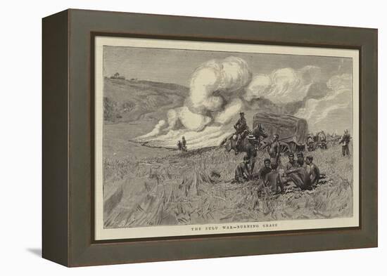 The Zulu War, Burning Grass-William Lionel Wyllie-Framed Premier Image Canvas