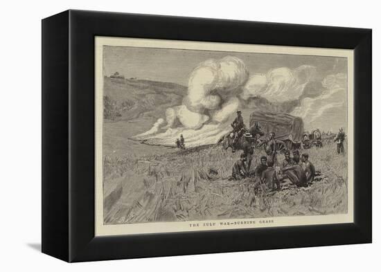 The Zulu War, Burning Grass-William Lionel Wyllie-Framed Premier Image Canvas