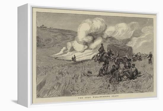 The Zulu War, Burning Grass-William Lionel Wyllie-Framed Premier Image Canvas