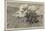 The Zulu War, Burning Grass-William Lionel Wyllie-Mounted Giclee Print