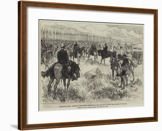 The Zulu War, General Newdigate Addressing the Lancers before the Battle of Ulundi-Melton Prior-Framed Giclee Print