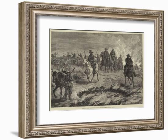 The Zulu War, Volunteers Burning Kraals and Driving Away Cattle-null-Framed Giclee Print