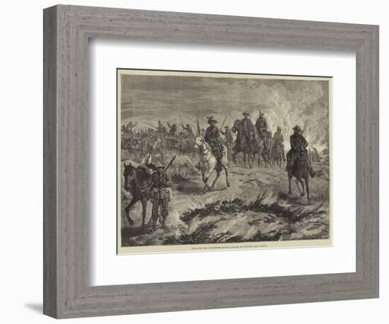 The Zulu War, Volunteers Burning Kraals and Driving Away Cattle-null-Framed Giclee Print