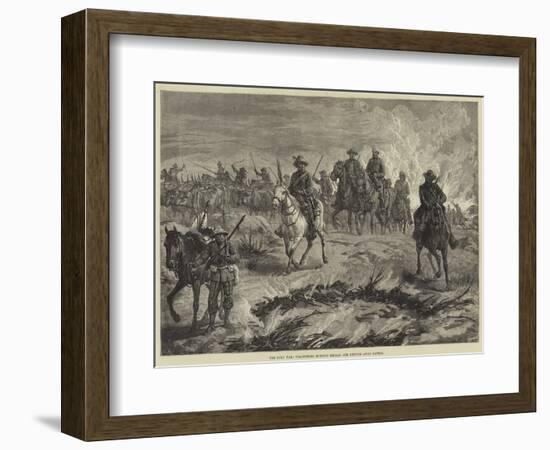 The Zulu War, Volunteers Burning Kraals and Driving Away Cattle-null-Framed Giclee Print