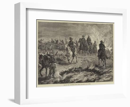 The Zulu War, Volunteers Burning Kraals and Driving Away Cattle-null-Framed Giclee Print