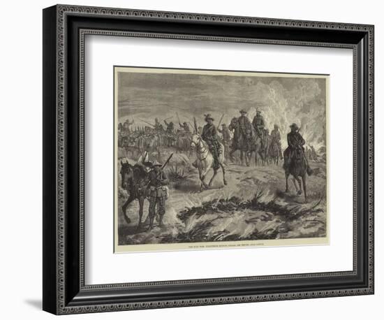 The Zulu War, Volunteers Burning Kraals and Driving Away Cattle-null-Framed Giclee Print