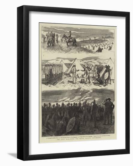 The Zulu War, with the Natal Native Contingent-Godefroy Durand-Framed Giclee Print