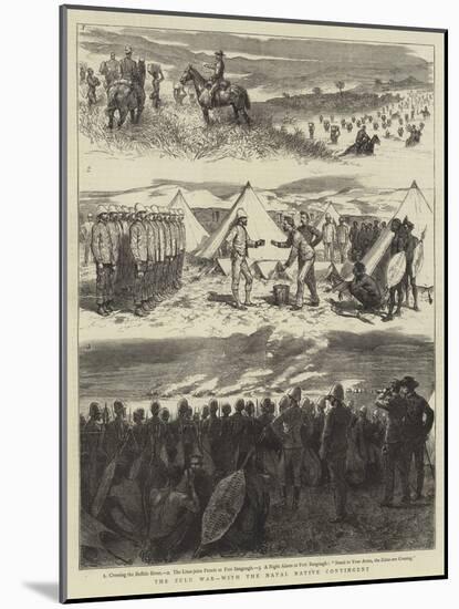 The Zulu War, with the Natal Native Contingent-Godefroy Durand-Mounted Giclee Print