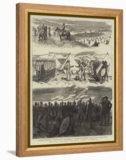 The Zulu War, with the Natal Native Contingent-Godefroy Durand-Framed Premier Image Canvas