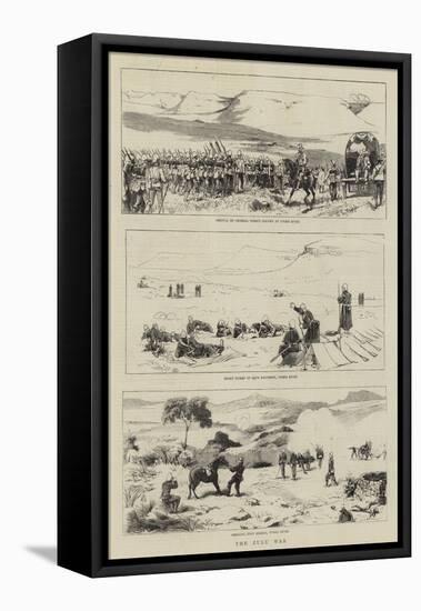 The Zulu War-Charles Edwin Fripp-Framed Premier Image Canvas