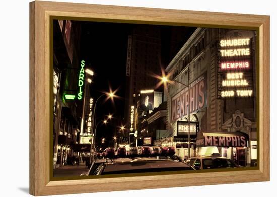 Theater District Broadway NYC-null-Framed Stretched Canvas