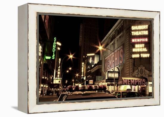 Theater District Broadway NYC-null-Framed Stretched Canvas