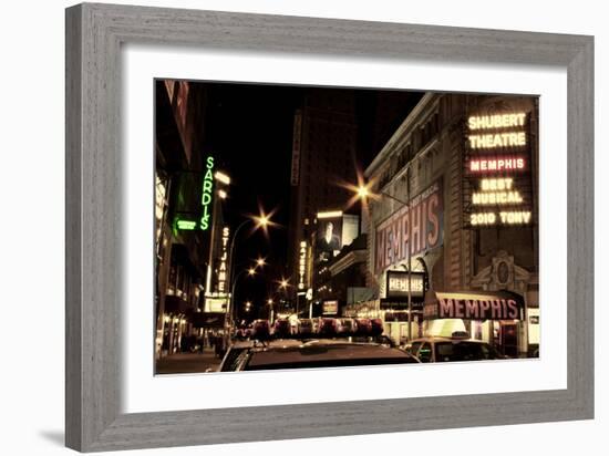 Theater District Broadway NYC-null-Framed Photo