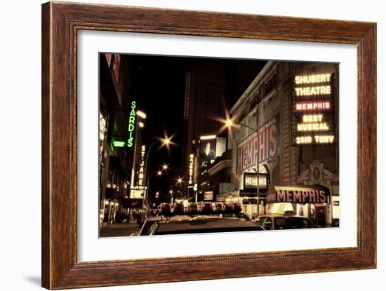 Theater District Broadway NYC-null-Framed Photo