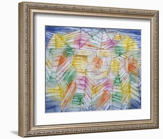 Theater Mountain Construction, 1920-28-Paul Klee-Framed Art Print