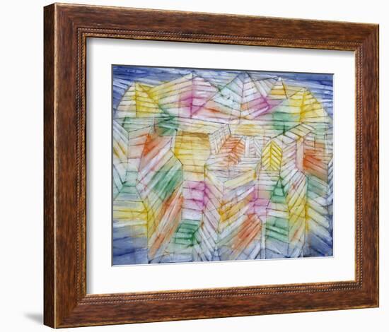 Theater Mountain Construction, 1920-28-Paul Klee-Framed Art Print