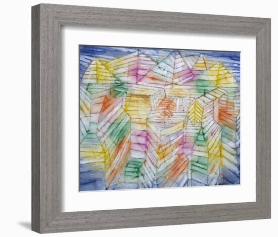 Theater Mountain Construction, 1920-28-Paul Klee-Framed Art Print