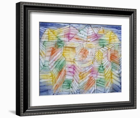 Theater Mountain Construction, 1920-28-Paul Klee-Framed Art Print