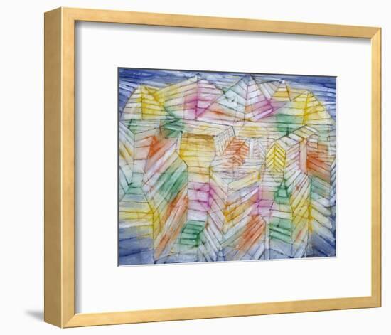 Theater Mountain Construction, 1920-28-Paul Klee-Framed Art Print