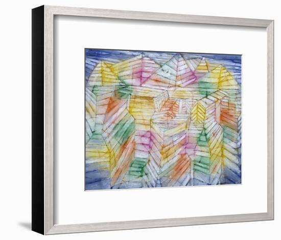 Theater Mountain Construction, 1920-28-Paul Klee-Framed Art Print