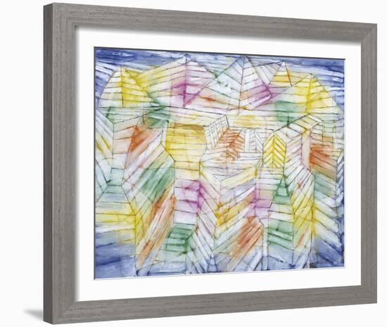 Theater Mountain Construction-Paul Klee-Framed Giclee Print