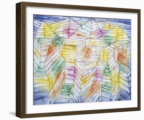 Theater Mountain Construction-Paul Klee-Framed Giclee Print