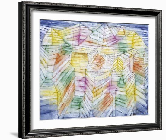 Theater Mountain Construction-Paul Klee-Framed Giclee Print