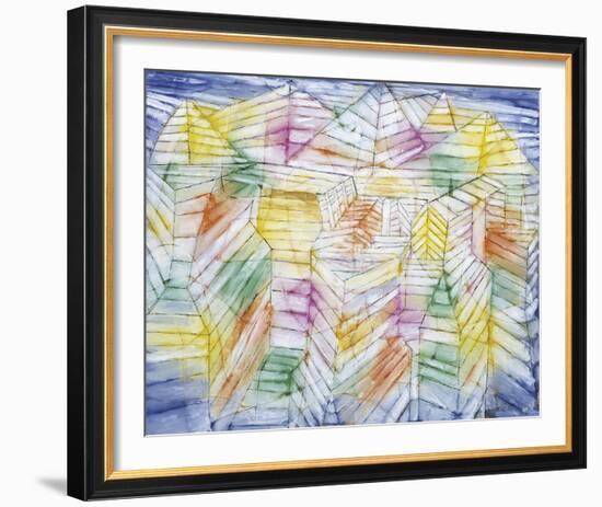 Theater Mountain Construction-Paul Klee-Framed Giclee Print