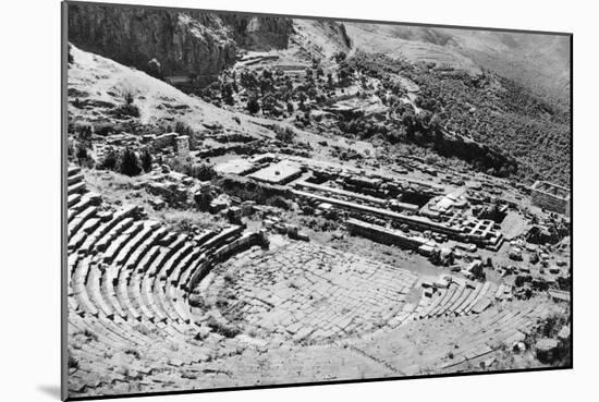 Theatre and Temple of Apollon, Delphi, Greece, 1937-Martin Hurlimann-Mounted Giclee Print