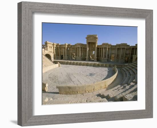 Theatre, Archaeological Site, Palmyra, Unesco World Heritage Site, Syria, Middle East-Alison Wright-Framed Photographic Print