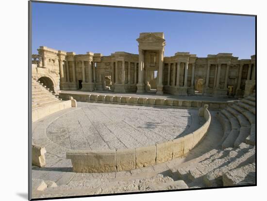 Theatre, Archaeological Site, Palmyra, Unesco World Heritage Site, Syria, Middle East-Alison Wright-Mounted Photographic Print