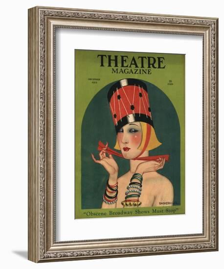 Theatre, Art Deco Magazine, USA, 1923-null-Framed Giclee Print