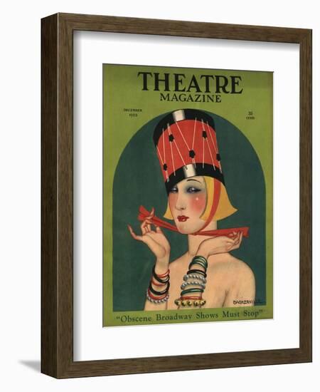 Theatre, Art Deco Magazine, USA, 1923-null-Framed Giclee Print