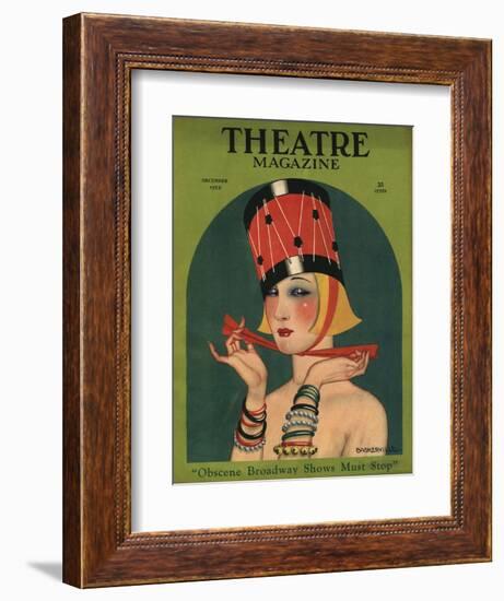 Theatre, Art Deco Magazine, USA, 1923-null-Framed Giclee Print