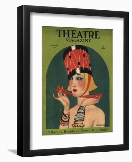 Theatre, Art Deco Magazine, USA, 1923-null-Framed Giclee Print