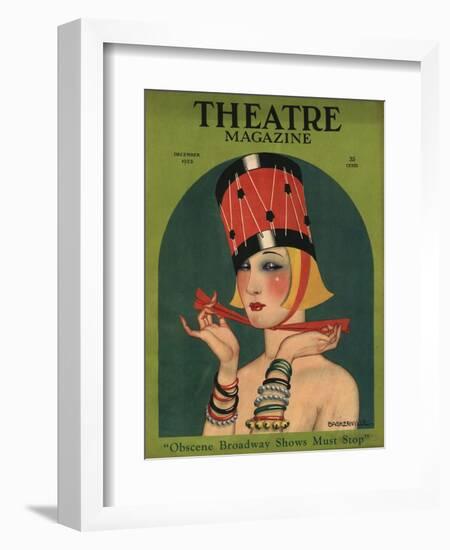 Theatre, Art Deco Magazine, USA, 1923-null-Framed Giclee Print