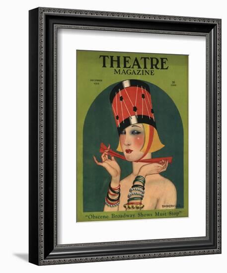 Theatre, Art Deco Magazine, USA, 1923-null-Framed Giclee Print