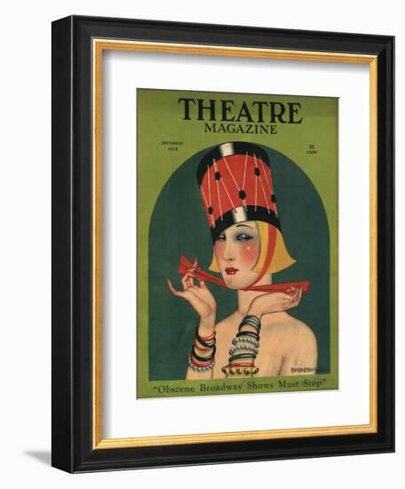 Theatre, Art Deco Magazine, USA, 1923-null-Framed Giclee Print