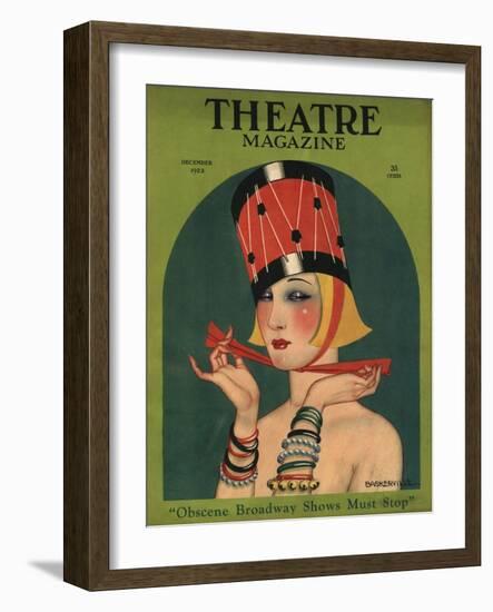 Theatre, Art Deco Magazine, USA, 1923-null-Framed Giclee Print