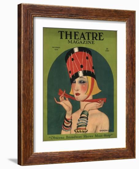 Theatre, Art Deco Magazine, USA, 1923-null-Framed Giclee Print