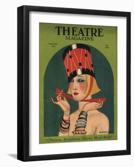 Theatre, Art Deco Magazine, USA, 1923-null-Framed Giclee Print