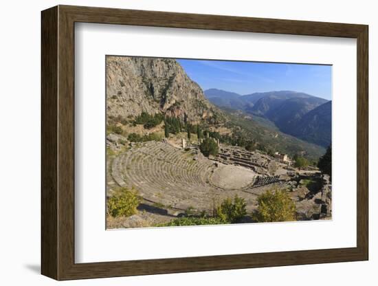 Theatre at Delphi, UNESCO World Heritage Site, Peloponnese, Greece, Europe-Eleanor Scriven-Framed Photographic Print